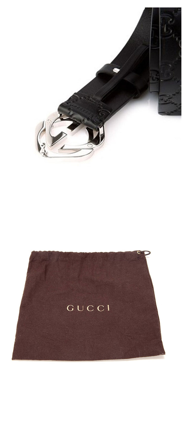 gucci/古驰 经典菱形双g复古logo扣牛皮男式腰带403944 a0v1y 1000