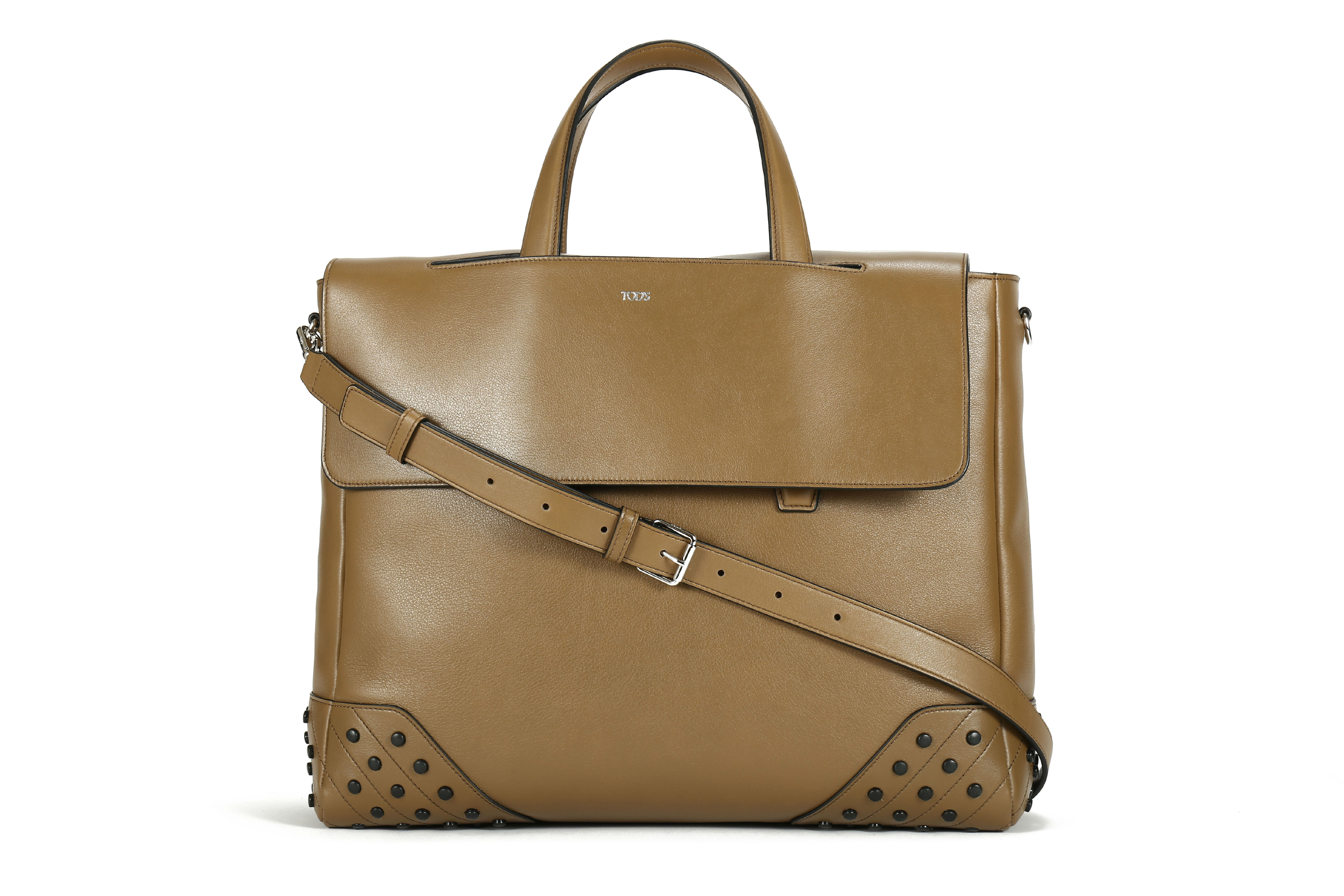 【寺库限量】tods托德斯浅棕色小羊皮男士中号信封包 xbmggty13l0