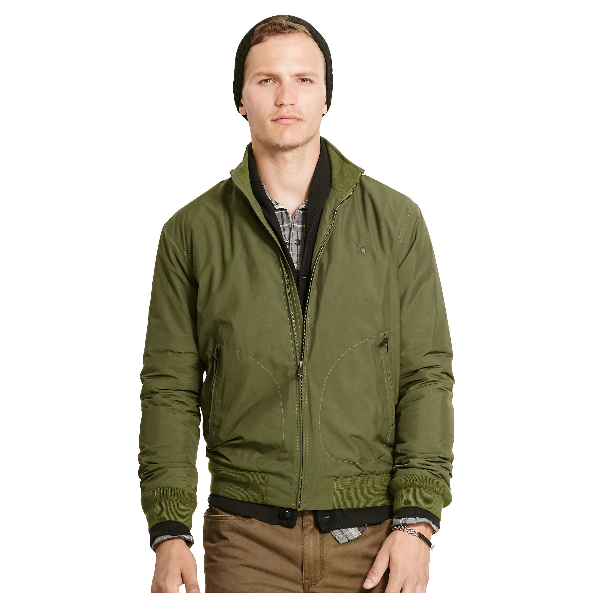 ralph lauren/拉夫劳伦 polo 男士立领mockneck夹棉夹克 98393286