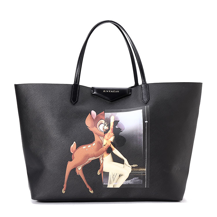 givenchy(纪梵希) 小鹿斑比黑色皮质单肩包