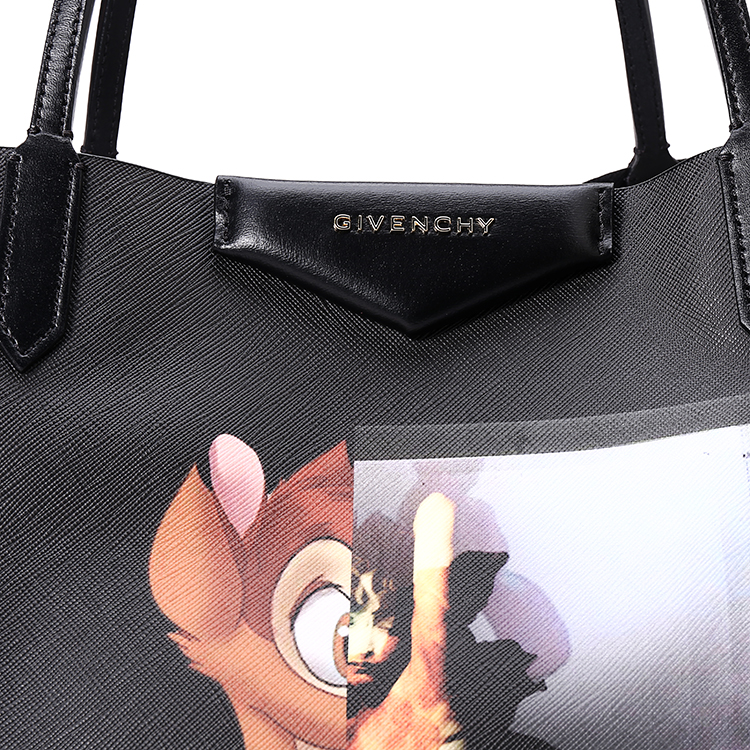 givenchy(纪梵希) 小鹿斑比黑色皮质单肩包