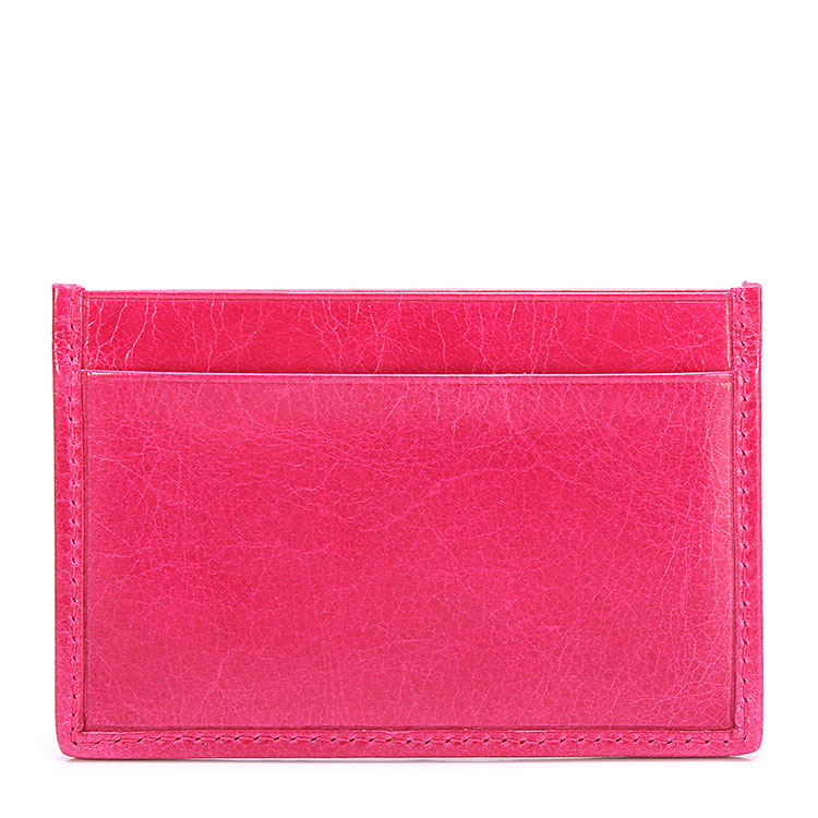 miumiu(缪缪) 桃红色皮质卡夹