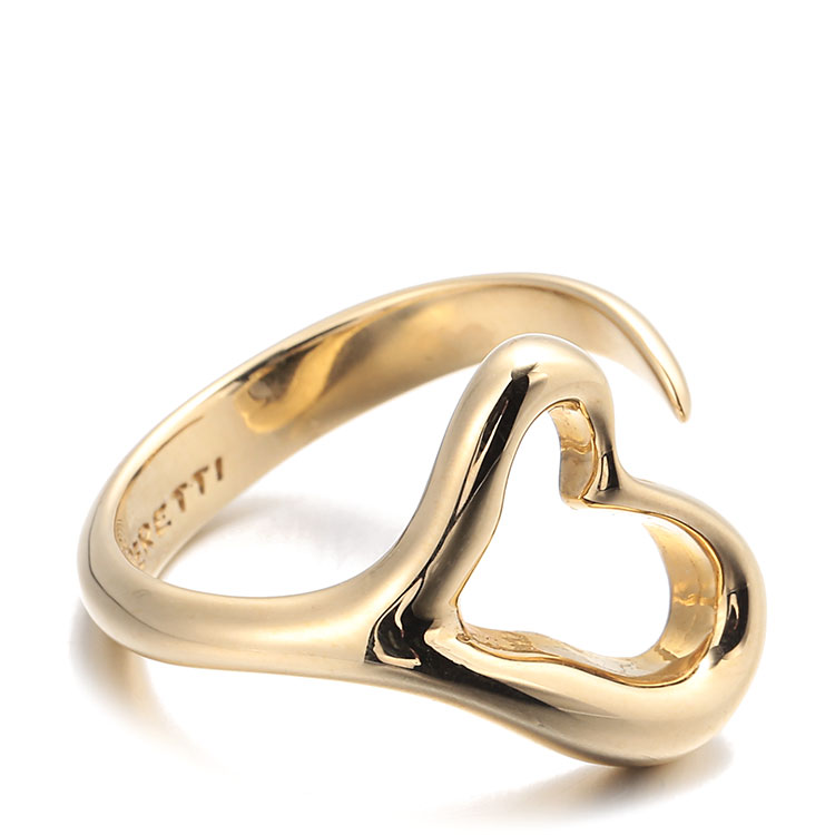tiffany & co.(蒂芙尼) elsa peretti open heart系列18k黄金戒指48