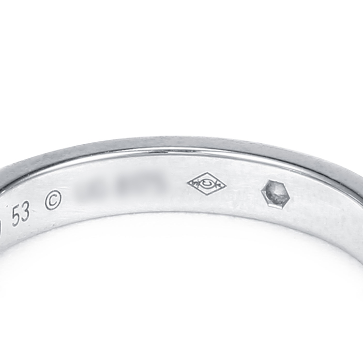 cartier(卡地亚) #铂金单钻戒指 53