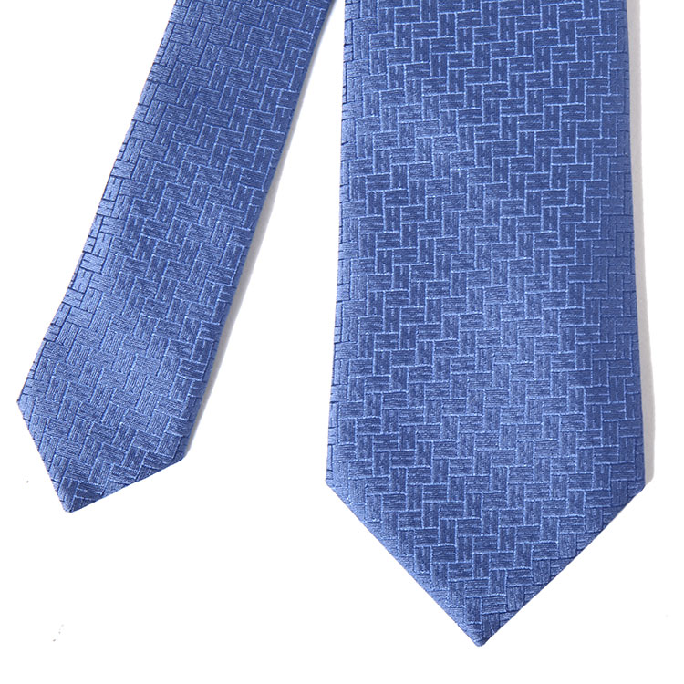 hermes(爱马仕) 蓝色h logo领带