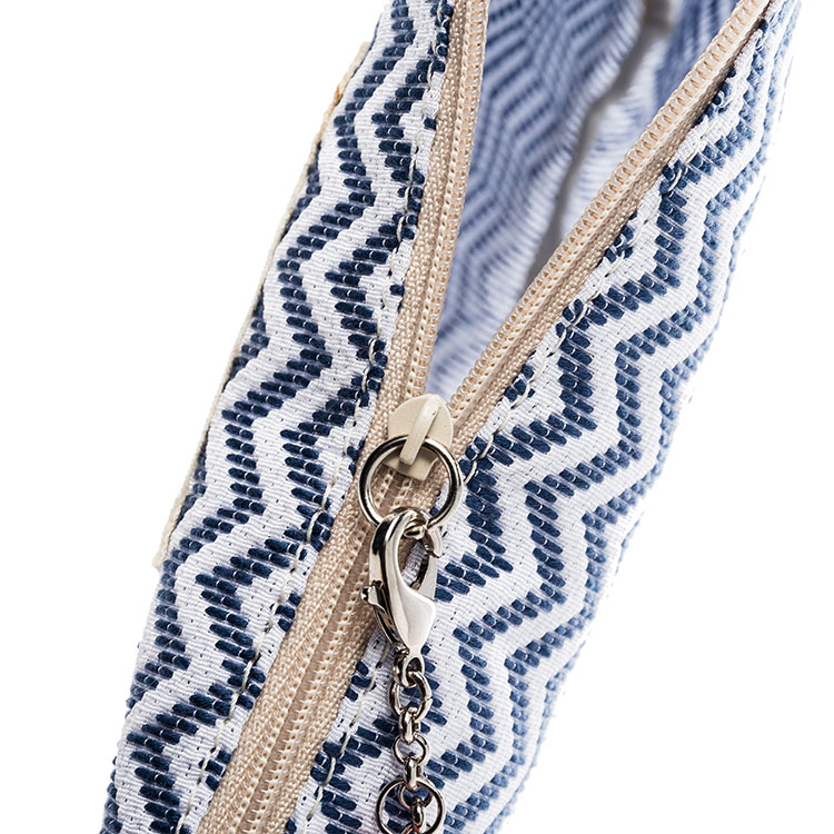 le grenier de vivi 蓝色波浪线女士手拿包/钱包 violette06d eu