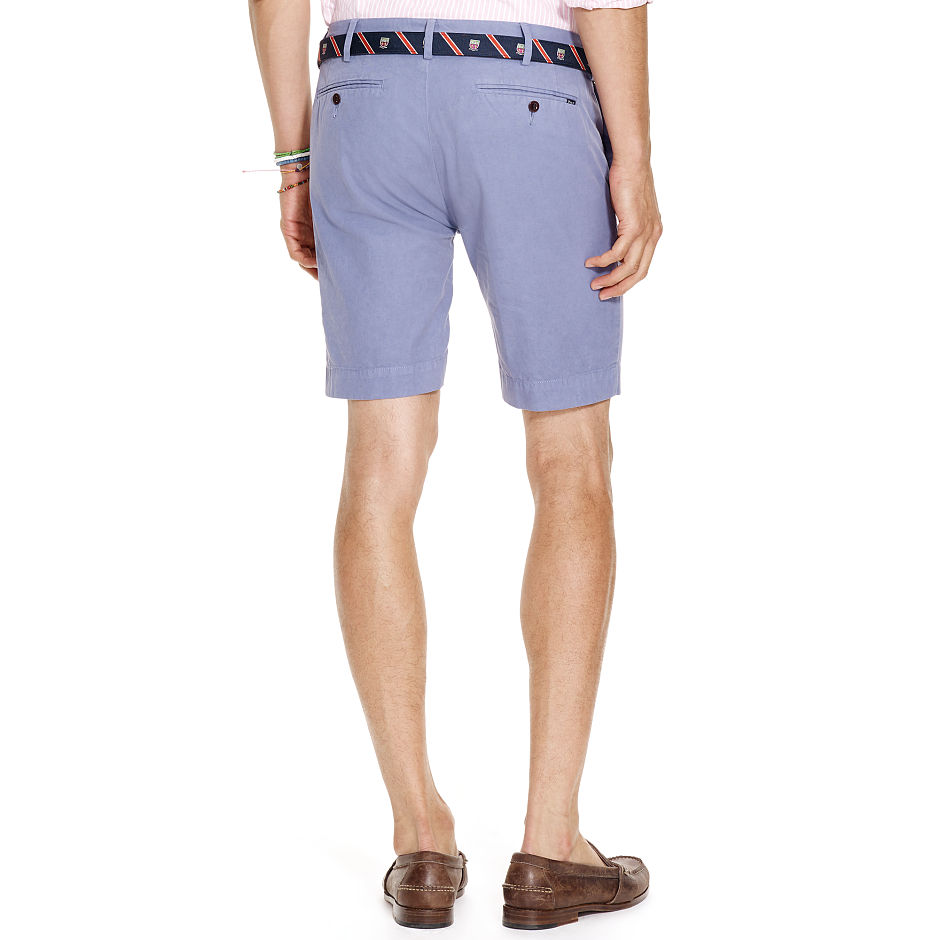 polo ralph lauren/拉夫劳伦 男士纯色秘鲁棉直筒短裤88639436