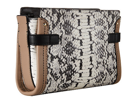 coach蔻驰 蛇纹拼接浅咖啡色单肩斜挎两用包8758287