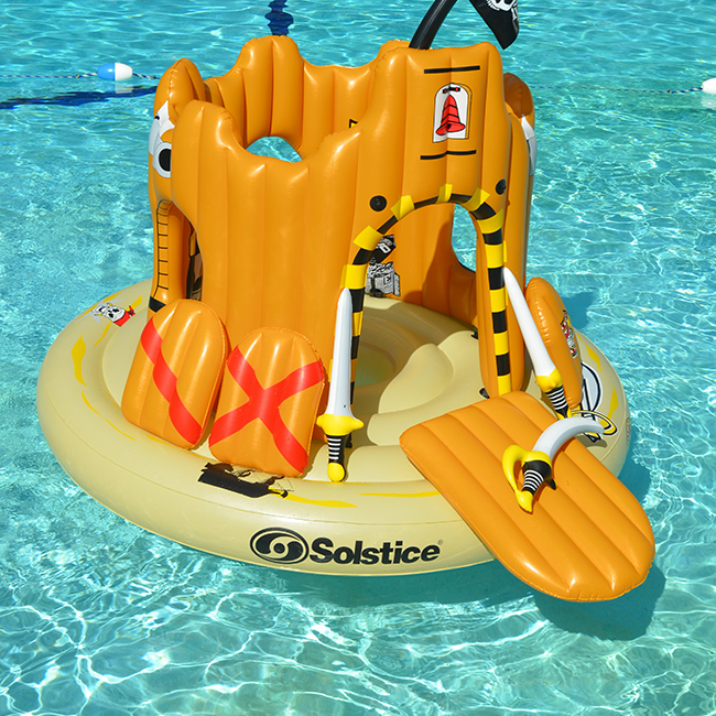 swimline pirate island 海盗岛造型儿童充气玩水装备 (4岁 )采用优质