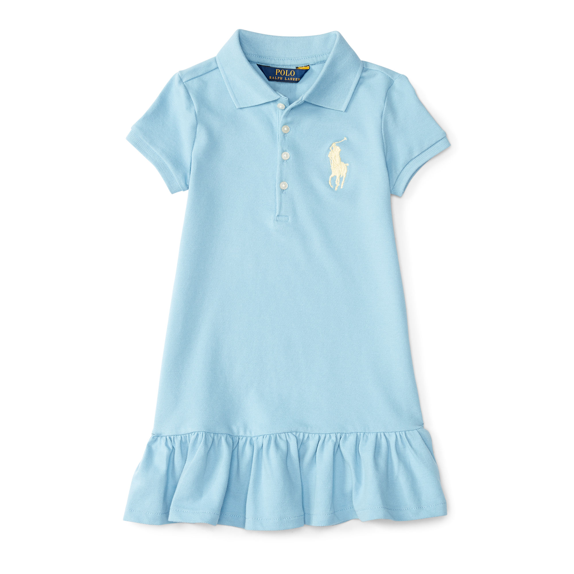 ralph lauren 拉夫劳伦女童全棉弹力大马标polo连衣裙92788426