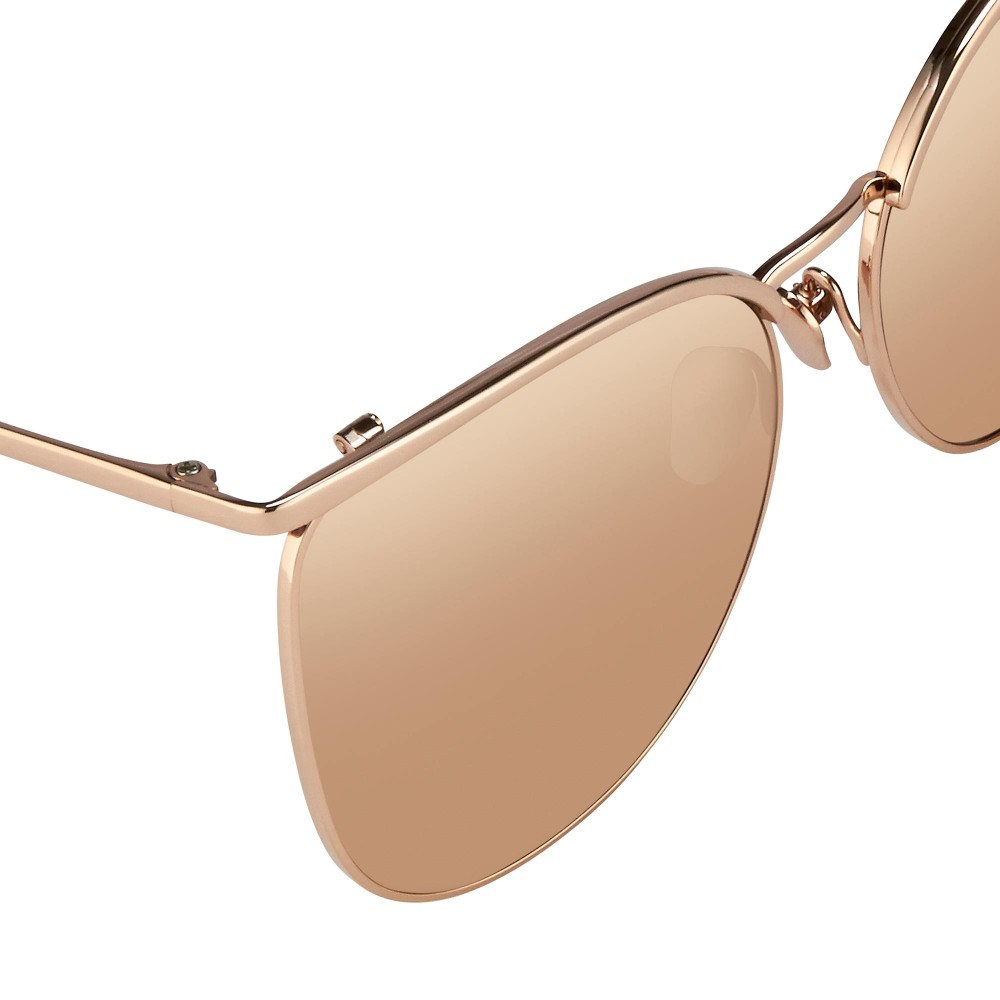 linda farrow/琳达法罗 中性奢华玫瑰金太阳镜 防uv lfl509c3sun