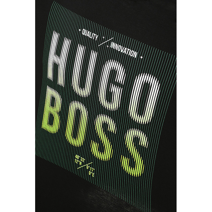 hugo boss/雨果波士男士纯棉圆领经典logo现代风格短袖t恤50302479