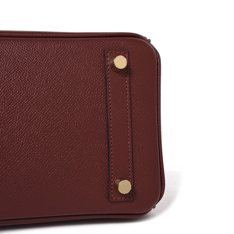 hermes(爱马仕) 熟褐色皮质手提包birkin25