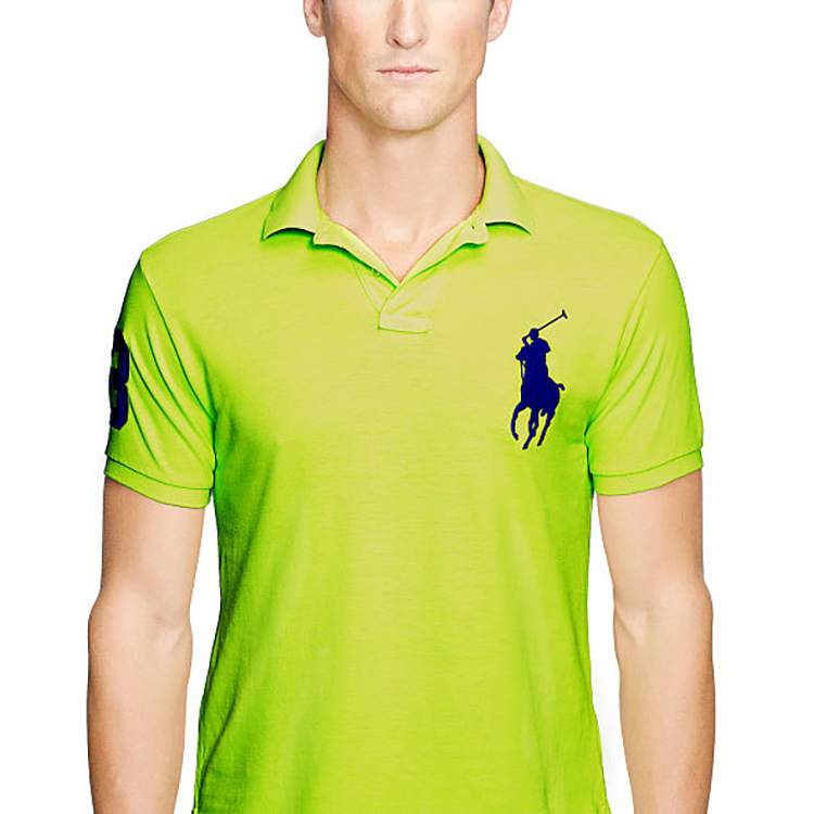 polo ralph lauren/拉夫劳伦 slim-fit纯棉修身大马标男士polo衫t恤