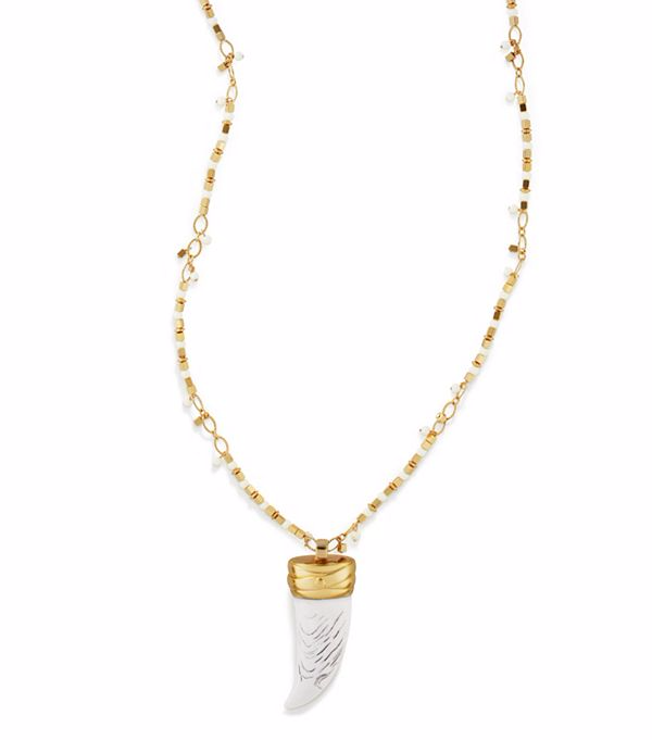 tory burch/汤丽柏琦牛角造型长款项链12165707