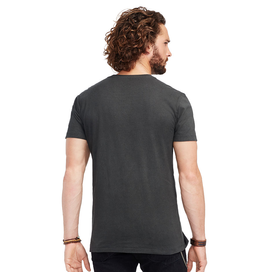 denim&supply/拉夫劳伦 男士骷髅logo印花纯棉t恤85907156