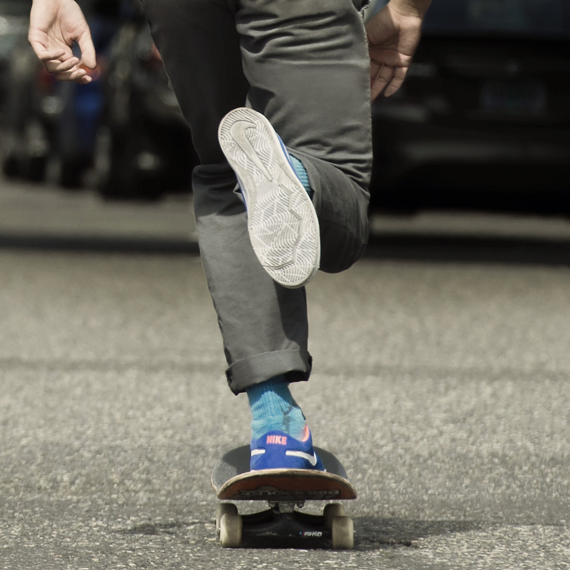 【nike耐克 女士运动鞋】nike蓝/白/橙sb bruin hyperfeel 中性低帮