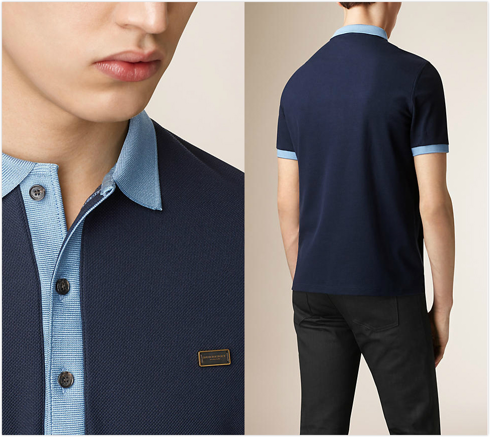 burberry/博柏利 精致丝光棉polo衫 39777621