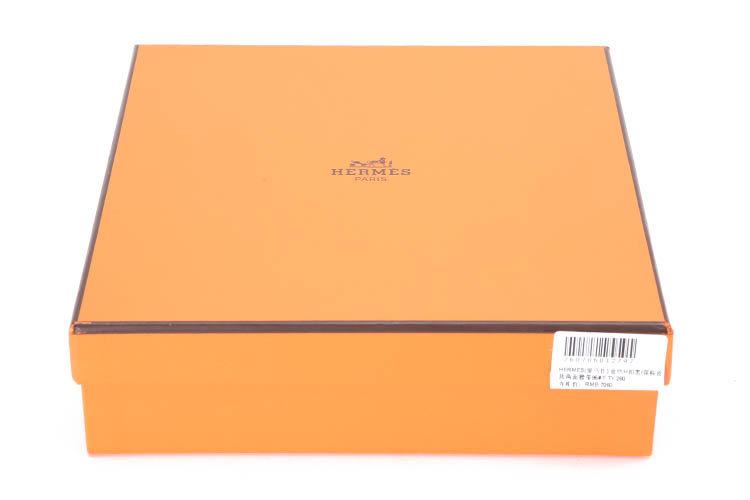 hermes(爱马仕) 金色h扣黑/深棕皮质两面腰带95