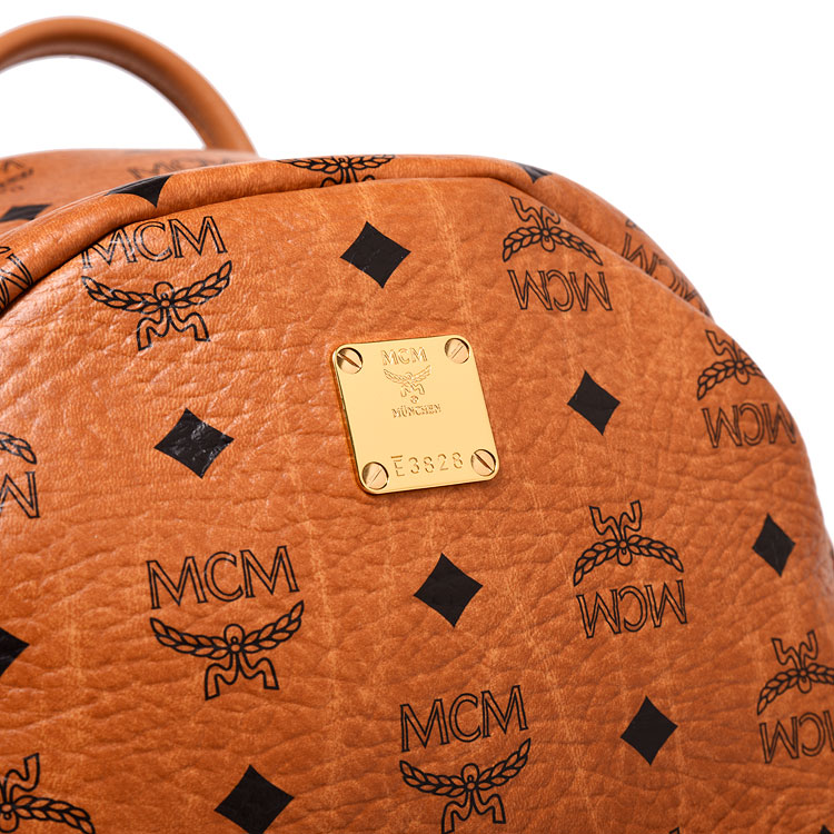 【mcmmcm 雙肩包】mcm(mcm) 棕色皮質雙肩包【正品 價格 圖片】