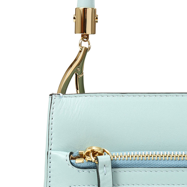 barbara milano(barbara milano) a蓝色皮质单肩包