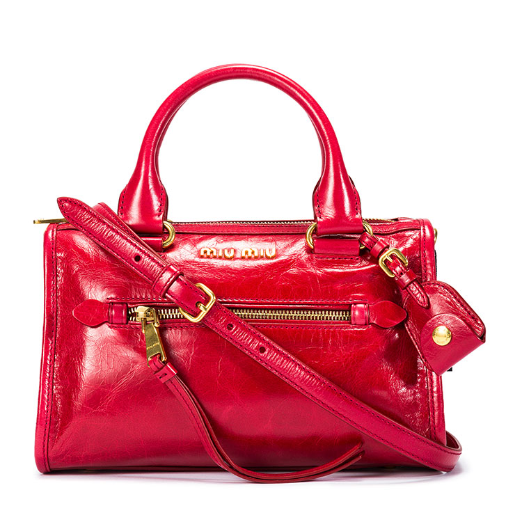 miumiu(缪缪) 红色皮质两用包