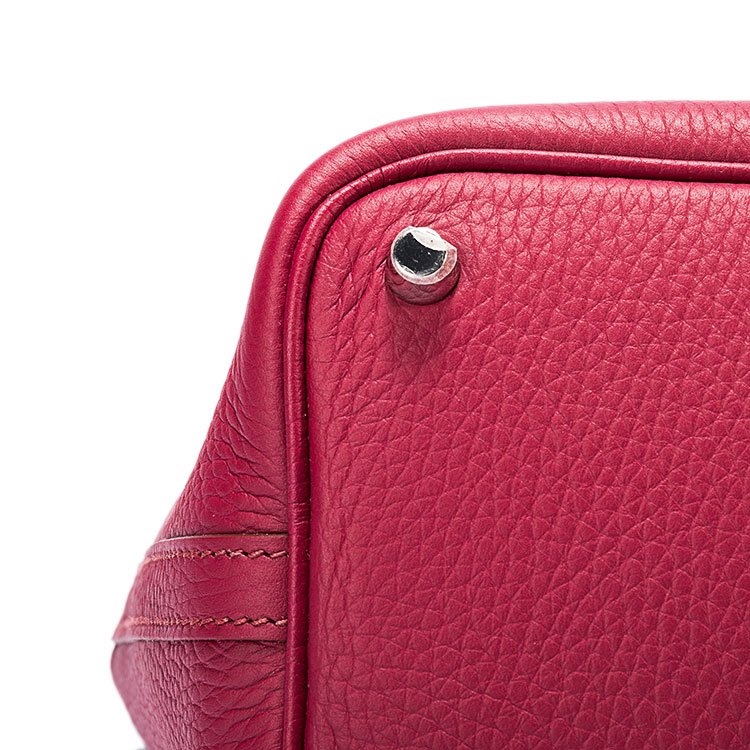 hermes(爱马仕) 深红色皮质手提包