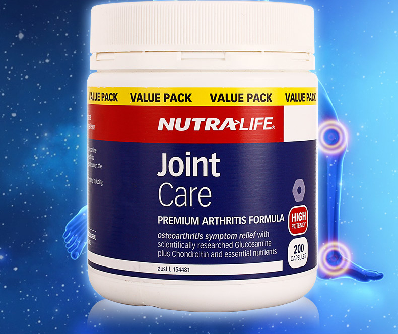 新西兰nutra life纽乐关节灵氨糖软骨素胶囊200粒 风湿克星