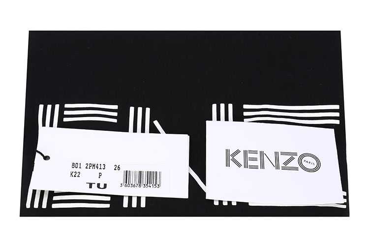 kenzo(高田贤三) 粉色帆布拼皮手拿包
