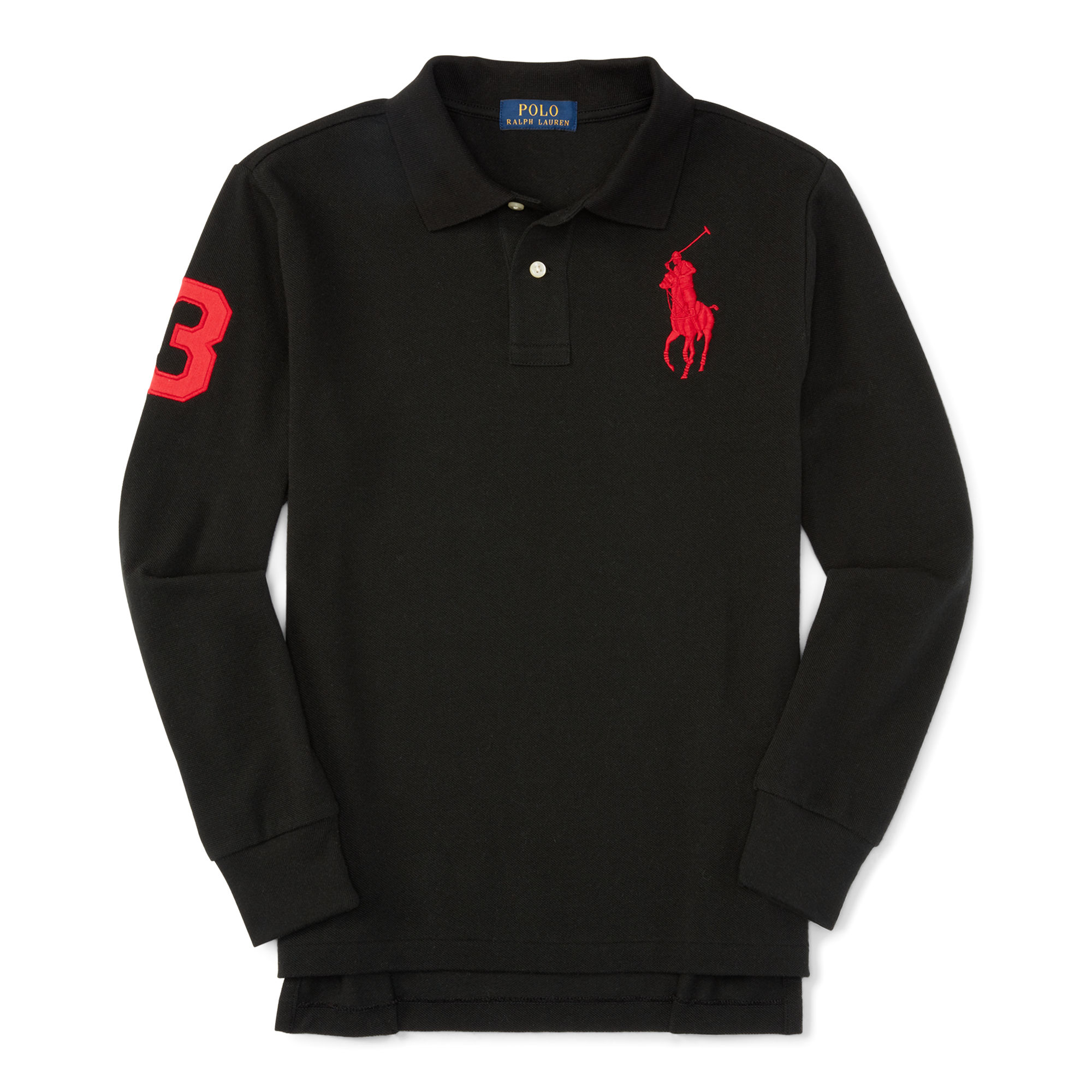 ralph lauren/拉夫劳伦男童长袖基础款多色大马球标志polo衫97214566