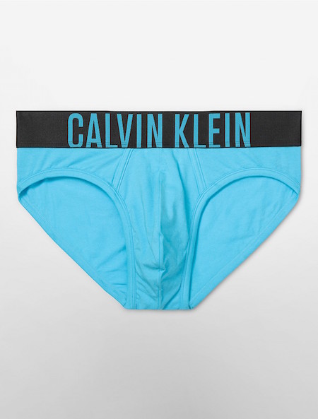 calvin klein underwear 男士强力弹性纯棉三角内裤blue atoll