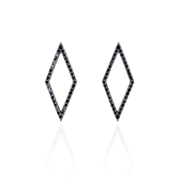 【包邮包税】ef collection 朱莉同款14k铑金open diamond菱形钻石