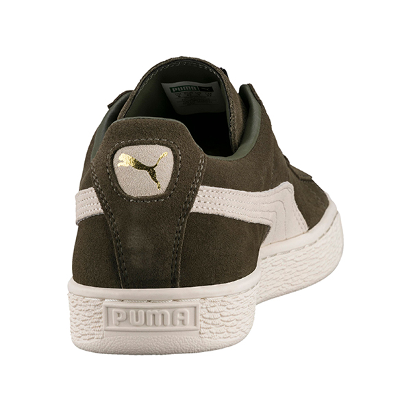 puma/彪馬 男款舒適麂皮絨橡膠底休閒運動鞋 suede classic 橄欖色