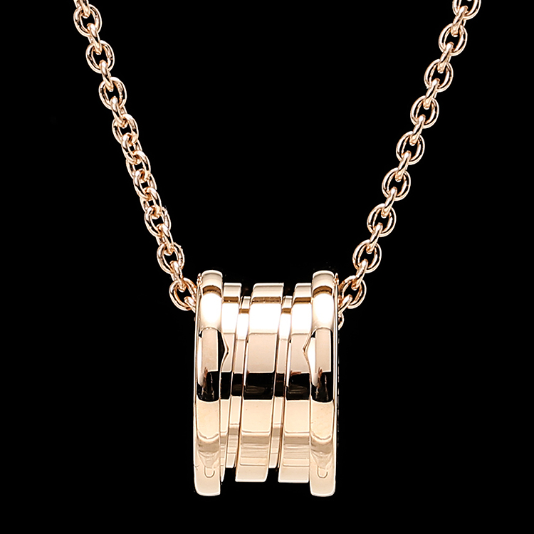 bvlgari(宝格丽) 18k金三环吊坠项链