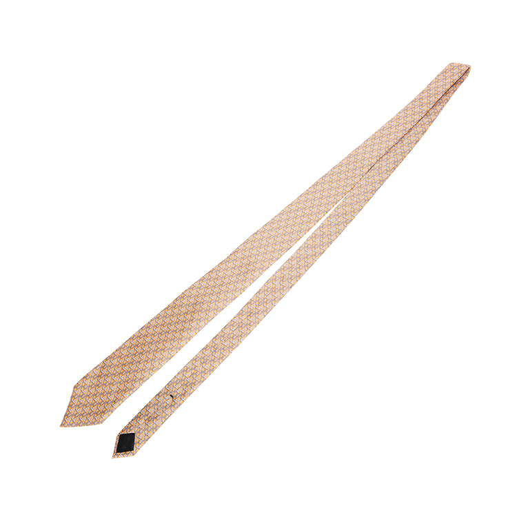 gucci(古驰) 橘底圈环图案领带