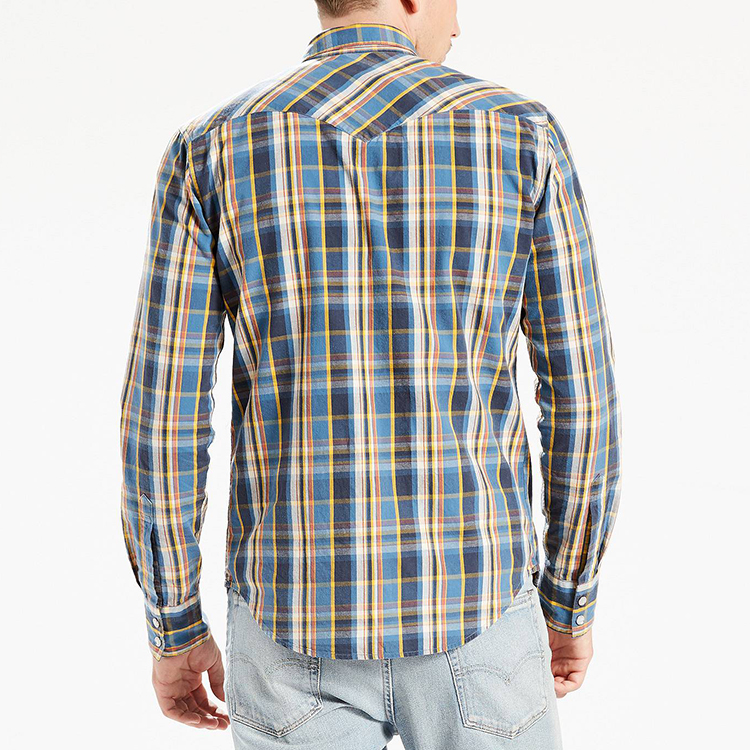 levis/李维斯 男士长袖休闲牛仔衬衫 tambour dress blues 658160045
