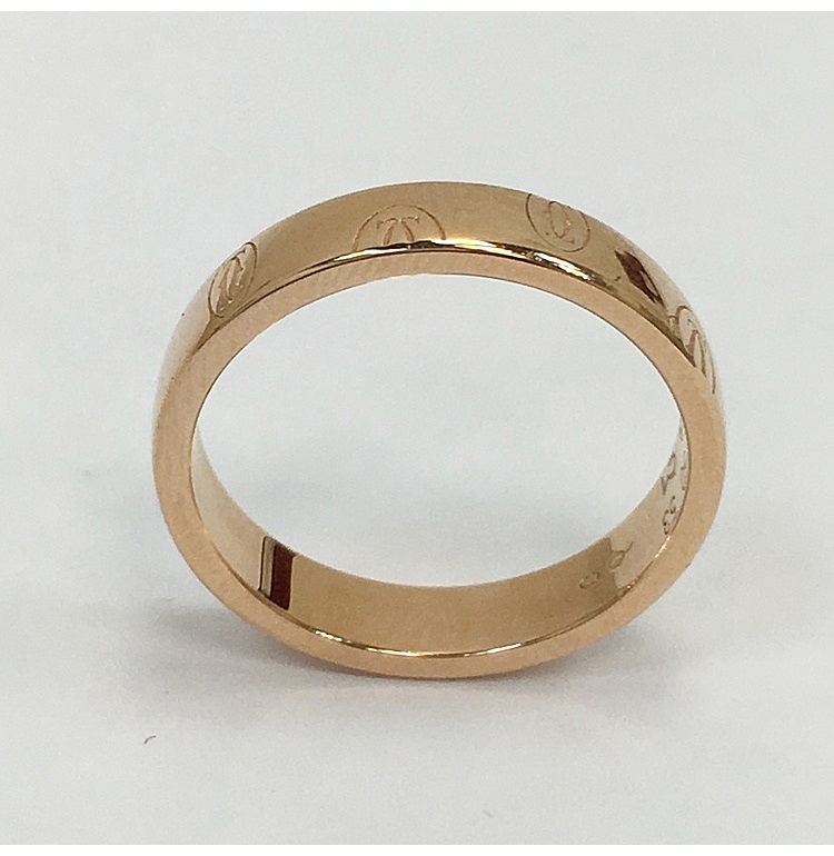 指環】cartier(卡地亞) 生日禮快樂系列18k玫瑰金戒指 53#【正品 價格