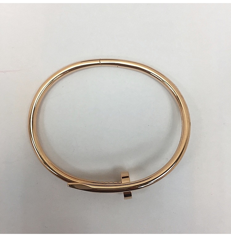 cartier(卡地亚) #18k金钉子手镯17cm