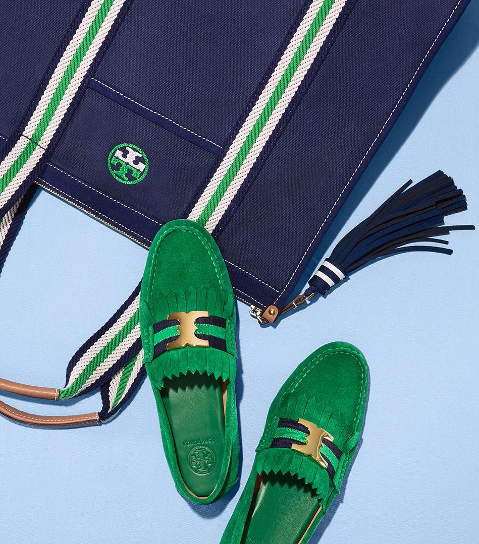 【可用券】tory burch/汤丽柏琦女士帆布托特包embr