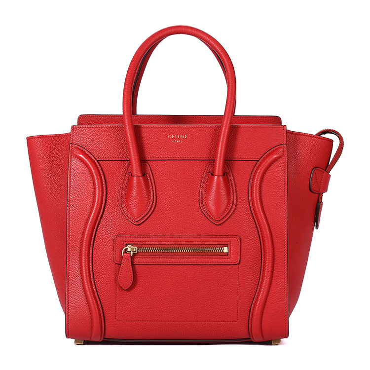 celine(赛琳) 红色皮质笑脸包