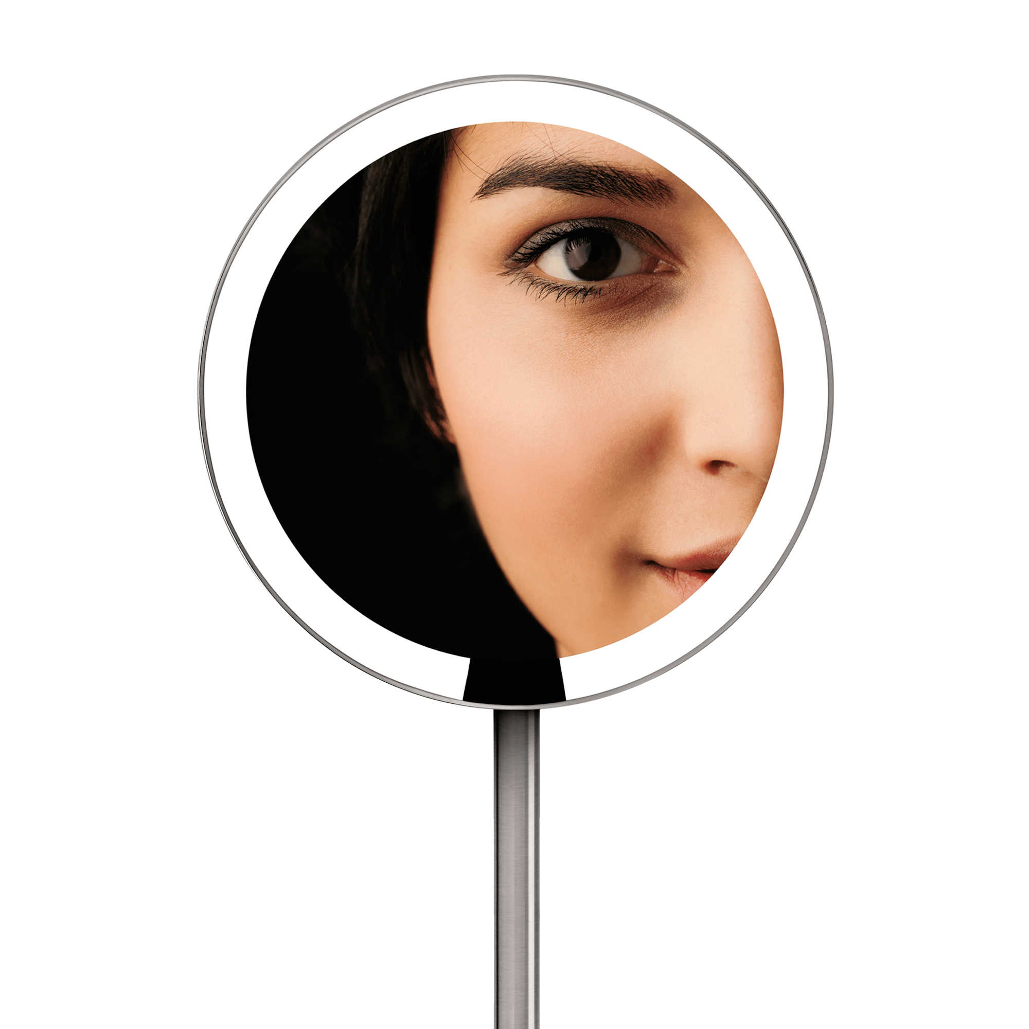 simplehuman 美容黑科技 10倍放大感应便携式化妆镜10x mini sensor