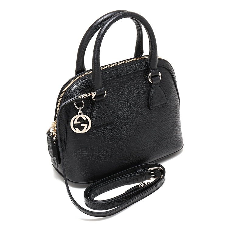 gucci(古驰) 黑色皮质两用包 贝壳包