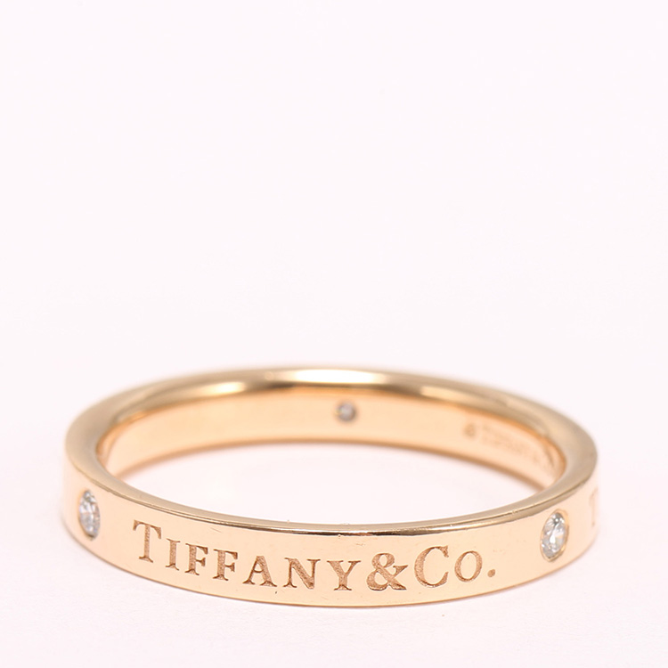 tiffany & co.(蒂芙尼) tiffany & co.18k玫瑰金三钻戒指56