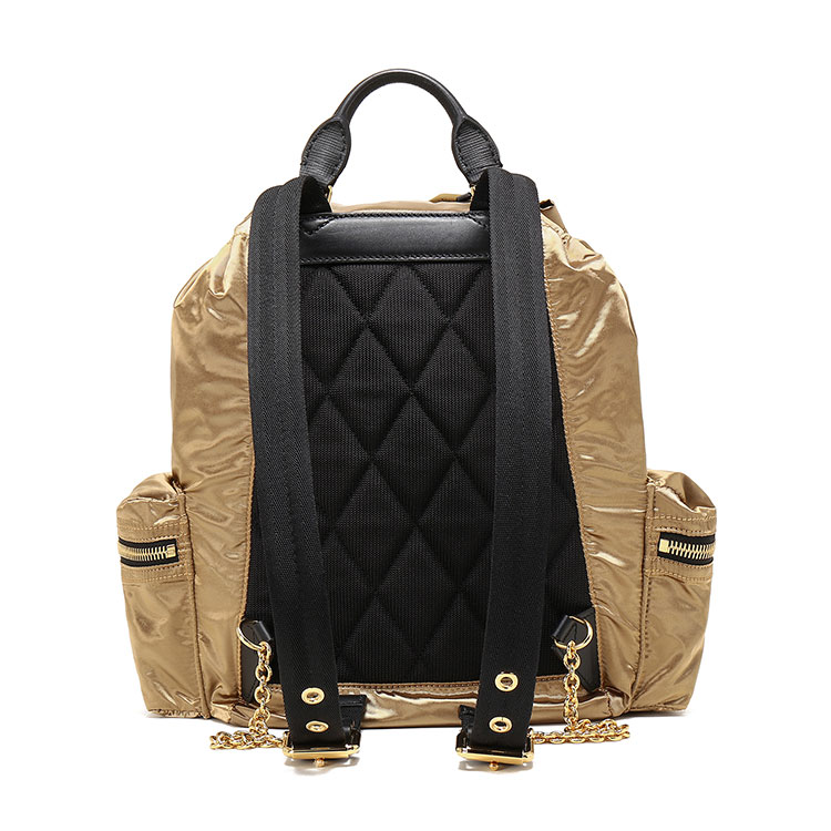 burberry(博柏利) #金色尼龙女士时尚双肩包 ch
