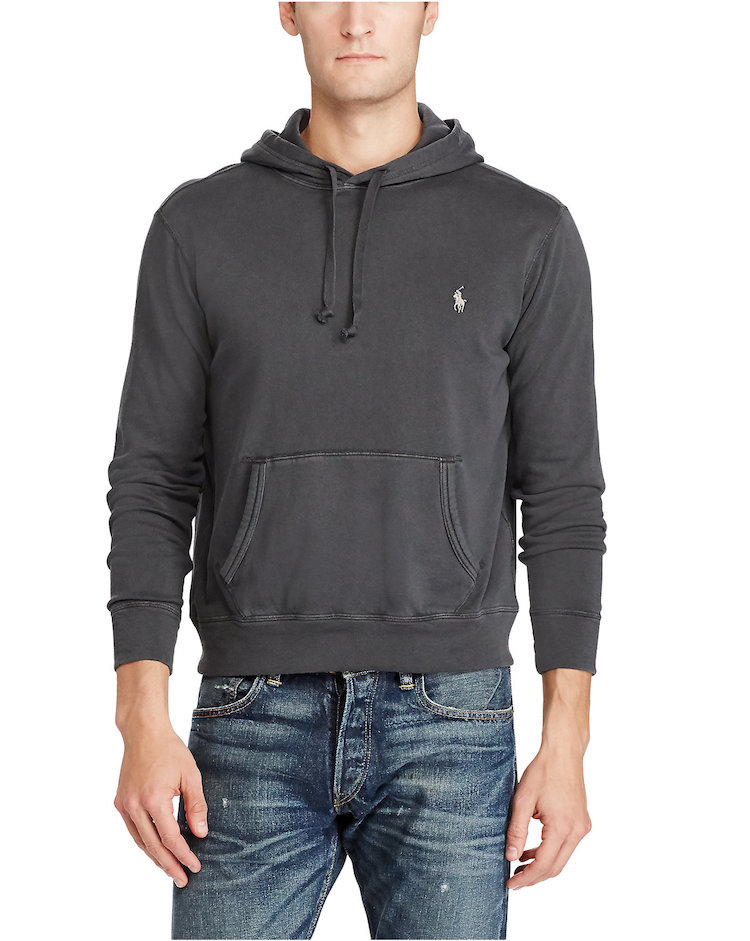 【清仓特价】ralph lauren/拉夫劳伦 小马标全棉简约带帽男士长袖卫衣