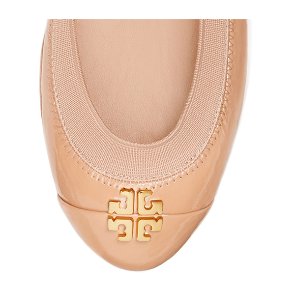 tory burch/汤丽柏琦 logo光面芭蕾舞鞋平底鞋 32692