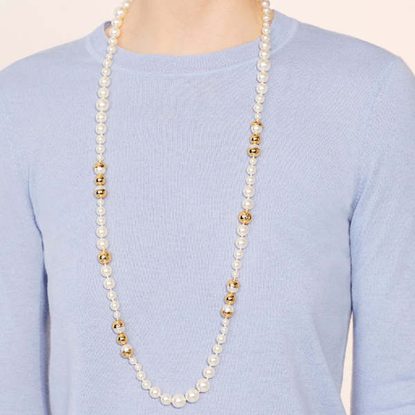 tory burch(托里·伯奇) 水晶珍珠项链 37344