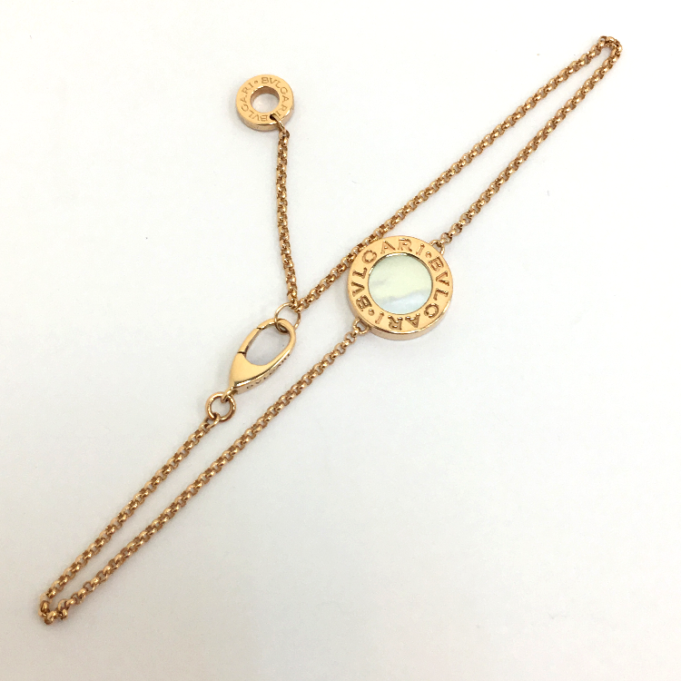 bvlgari(宝格丽) bvlgari系列白贝母18k玫瑰金手链 ch