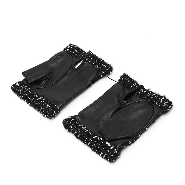 chanel(香奈儿) 黑色皮质手套7.5