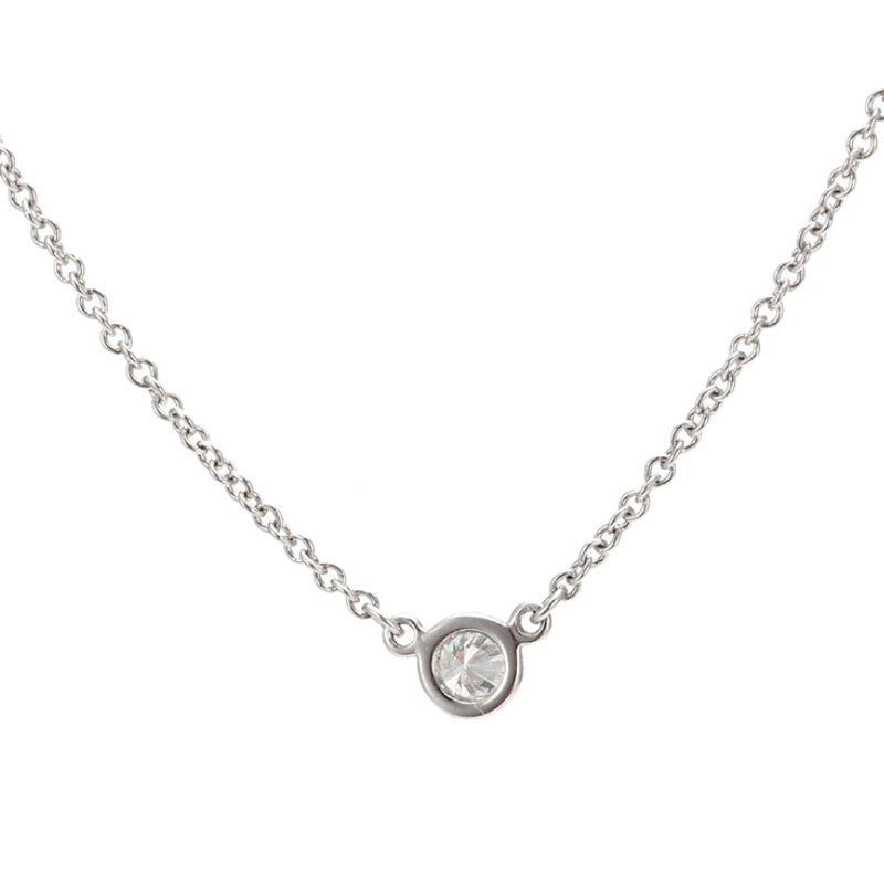 (蒂芙尼) pt950单钻项链